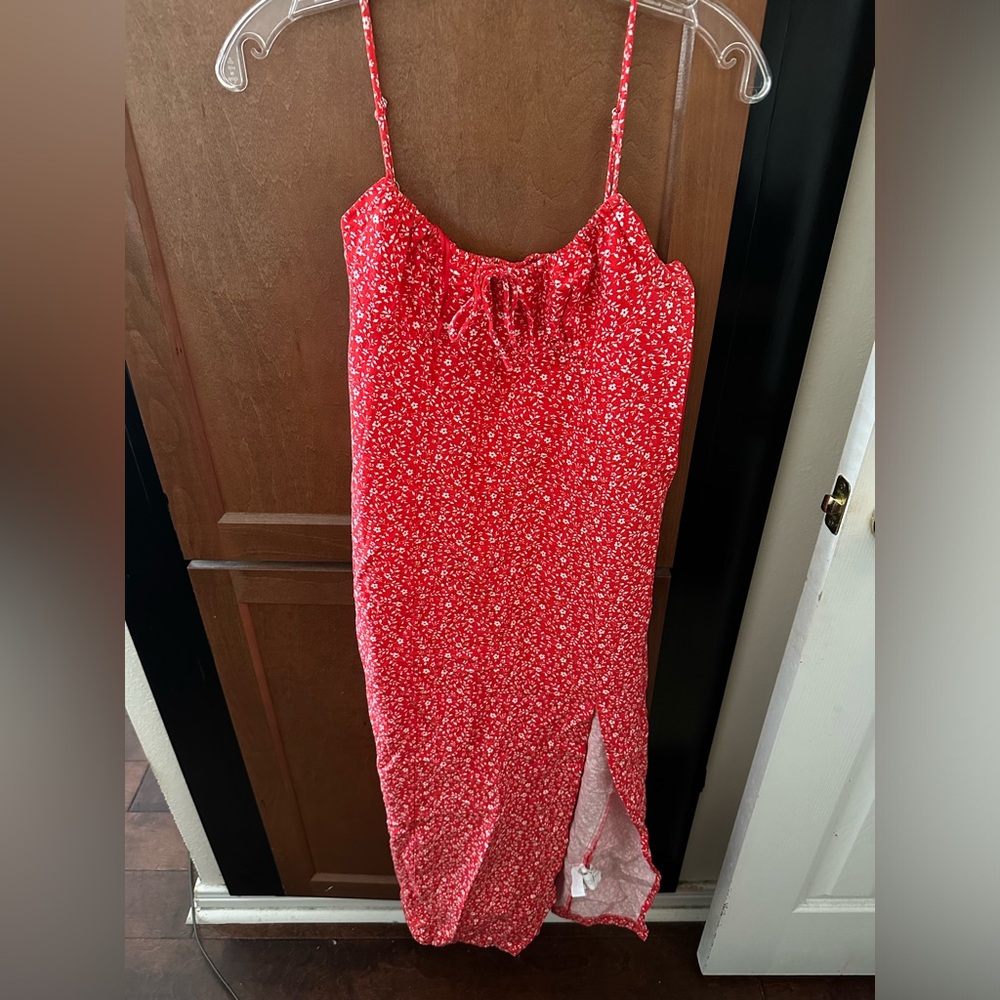 Zara red dress